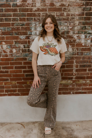 Beach Boys Backstage Flag Thrifted Graphic Tee