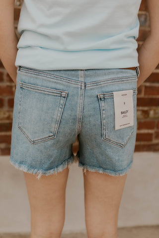 Bailey High Rise Denim Shorts- Hidden