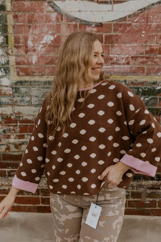 Dot Of Pink Sweater