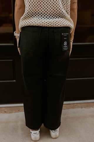 Black Breckin Pull On Jeans- Risen
