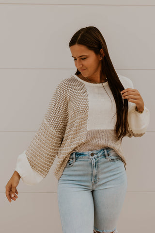 Colorblock Knit Sweater