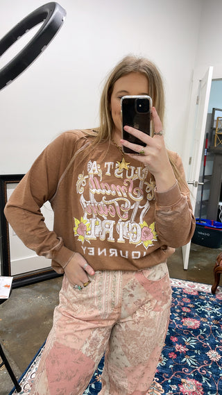 Journey Small Town Girl Graphic Sweatshirt