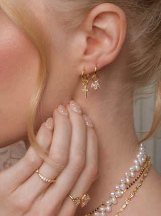 Faith Huggie Earring