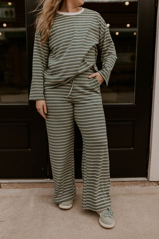 Slow Sunday Striped Set
