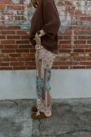 Down To Earth Patchwork Jeans- Risen
