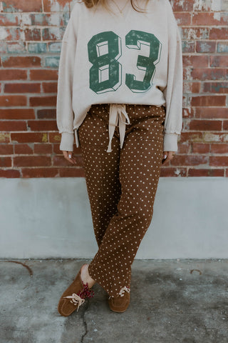 Dotted In Toffee Pants