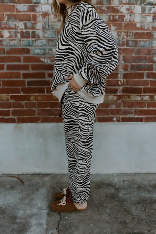 Bold Moves Zebra Joggers