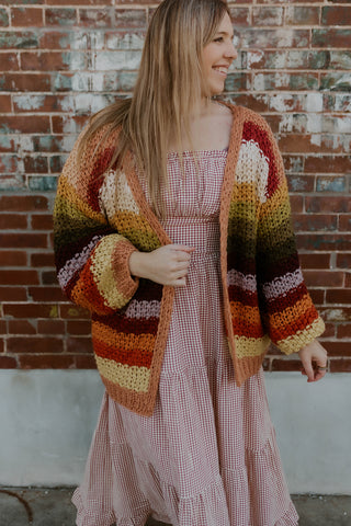 Cider & Sunshine Striped Cardigan