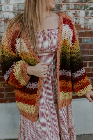 Cider & Sunshine Striped Cardigan