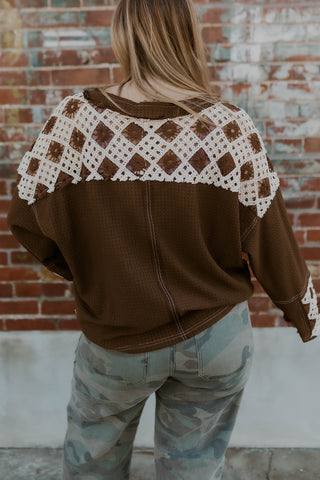 Woven Together Oversized Top