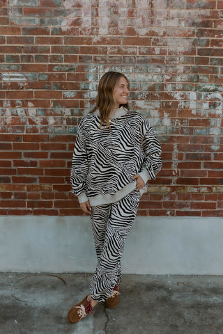 Bold Moves Zebra Joggers