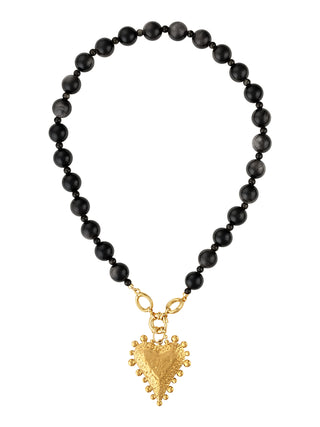 Lennon Gemstone Heart Necklace