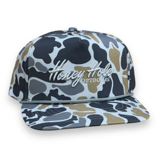Honey Hole Performance Rope Hat - Heritage - Grey Camo