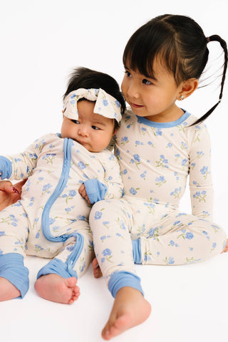 Blue Blooms Bamboo Sleeper