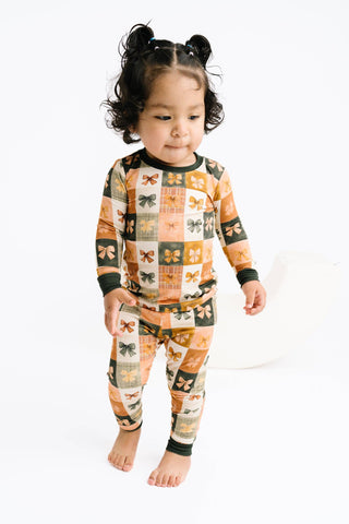 Bow Patchwork Bamboo Set