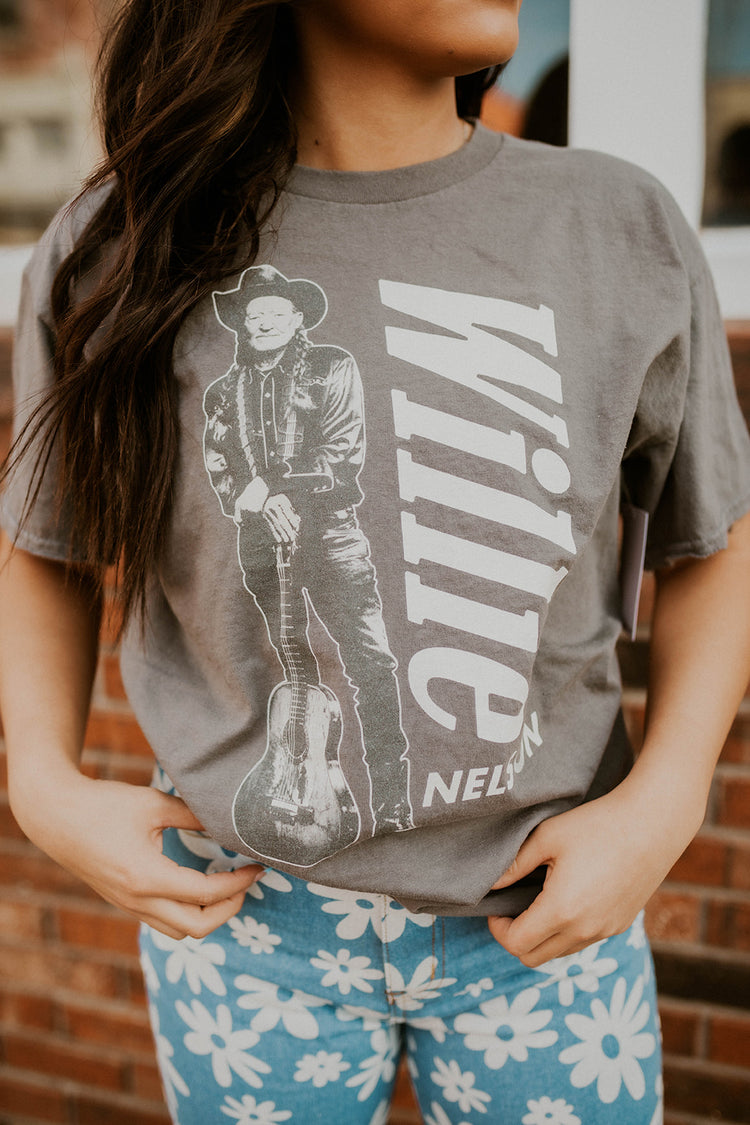Willie Nelson Stand Thrifted Graphic Tee